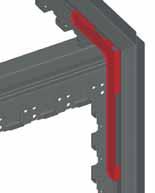 This frame can accommodate either 19" equipment or metric components to ETS 3000-119-3.