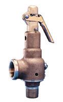 Safety and Relief Valves Bronze Safety Valves For Air Steam, Non-Hazardous Gas Series 6000 A heavy duty casting. Wide hex on valve body provides clearance for easy installation.
