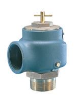 Iron Safety Valves For Air and Non- Hazardous Gas Service Model 337 High capacity full nozzle design. Bronze nozzle, disc and guide with cast iron housing.