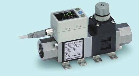 Note 2) Integrated flow adjustment valve and