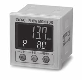 3 3-colour display Digital Flow Monitor for Water Series 3 3 Type Remote monitor unit For remote sensor units, select the analog output to 5 V type.