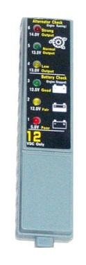 The DC Volt Meter is connected to the Under Bed Module (RF110). The flat magnet is located on the back side of the DC Voltmeter.