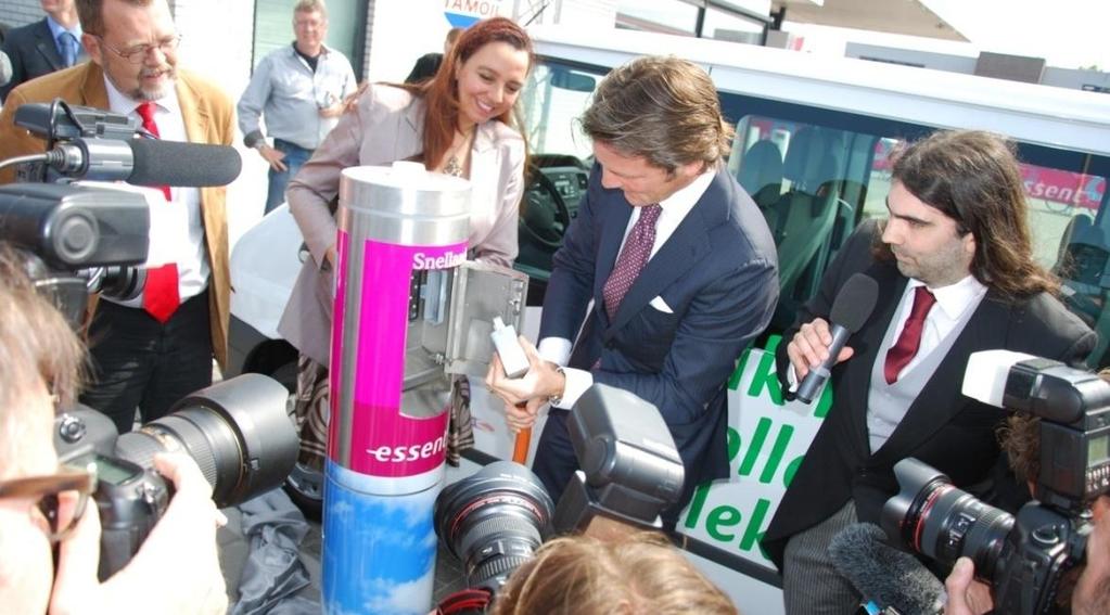 Delivered the first commercial fast charger in Europe May 2010: Opening the first 50 kw DC fast charger Opening of a 50 kw fast charging station in Leeuwarden, The Netherlands.