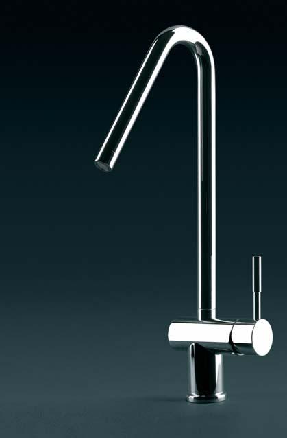 12197 Oxygen monobloc with top lever Chrome 304 Brushed