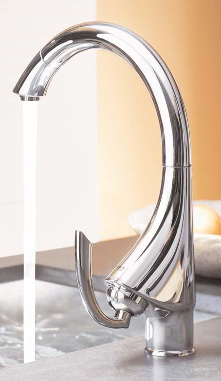 K4 The K4 is the most unusual looking of taps with its gently curved