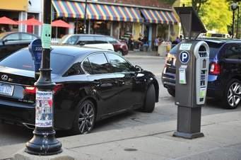 Parking meters and pay stations Clear floor