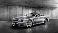 SL-Class Roadster IMAGE MODEL TECHNICAL DATA TRANSMISSION FUEL DATA KEY HIGHLIGHTS SL 350 BlueEFFICIENCY SL 500 BlueEFFICIENCY 3,498cc, 6-cylinder, 225 kw, 370 Nm Direct-injection, naturally