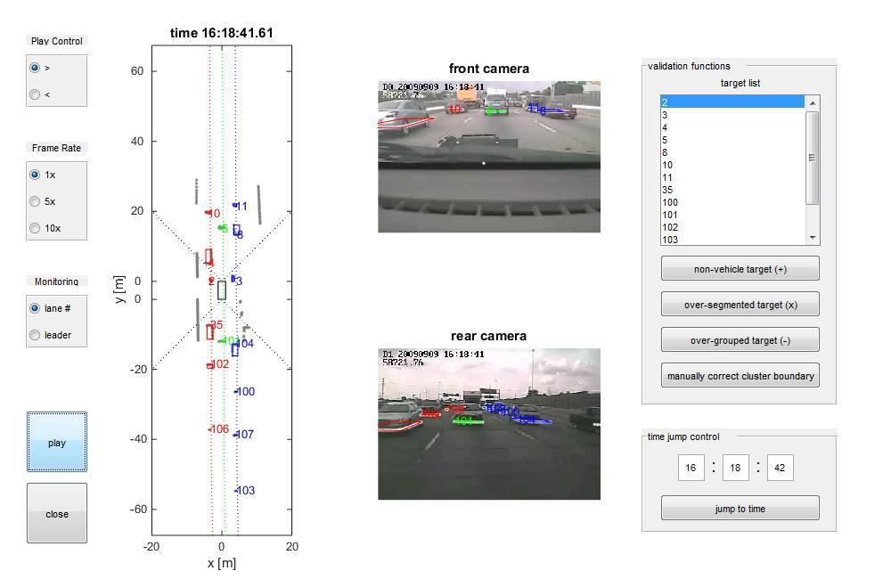 th Figure 7, After automated tracking, a few vehicles were incorrectly segmented.
