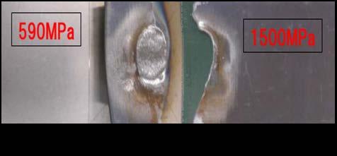 MIG brazed joints should be used ONLY in locations not accessible by a spot welder.