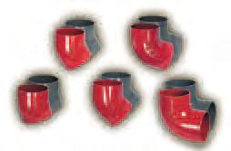 Pipe Fittings Singe Bens 68º Pipe Di x Nom Weight Prouct (mm) (kg) Coe x x 68º 50 65 0.7 661034 70 75 1.1 661094 100 90 1.9 661154 125 105 2.9 661214 150 120 4.3 661274 200 145 7.