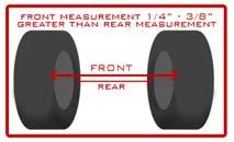 IMPORTANT: Ensure that after this adjustment, both wheels toe out from the cart s centerline equally. Once tightened, roll the cart back 5-6 feet and then forward again to check.