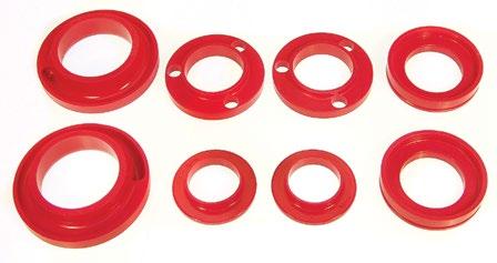 These inserts prevent suspension bottoming and add a progressive compression rate to coil springs.