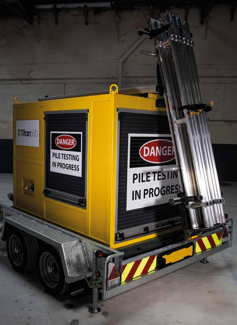 ABOUT The Titan 650 is a remote controlled, automated, programmable system for static load testing of foundations