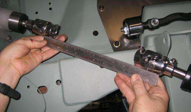 (TCI # 326-3100-00) and a Borgenson steering linkage package (TCI # 310-3120-03) to connect the rack and pinion to the steering wheel.