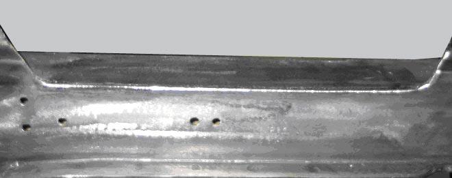 Finish grinding the rest of the remaining flange lip flat with to the top of the rail.
