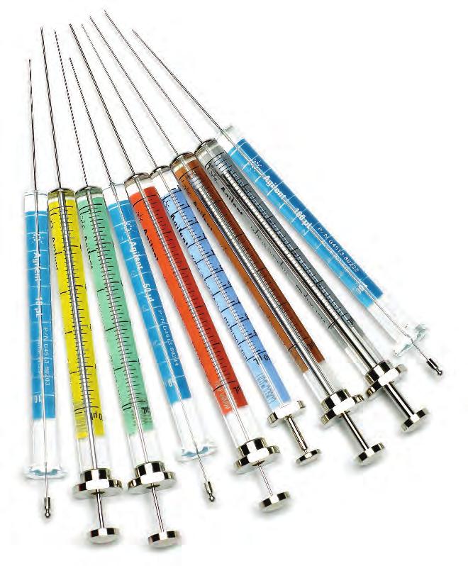 5 Removable needle, syringe only 5182-0836 Stainless steel needle for 0.53 mm column 3/pk 5182-0832 Stainless steel needle for 0.32 mm column 3/pk 5182-0831 Stainless steel needle for 0.