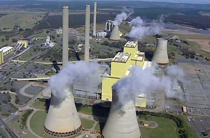 CONSERVATION OF ENERGY & ENERGY EFFICIENCY This is a coal-fired power station in Australia. Steam is rising from the cooling towers at the front.