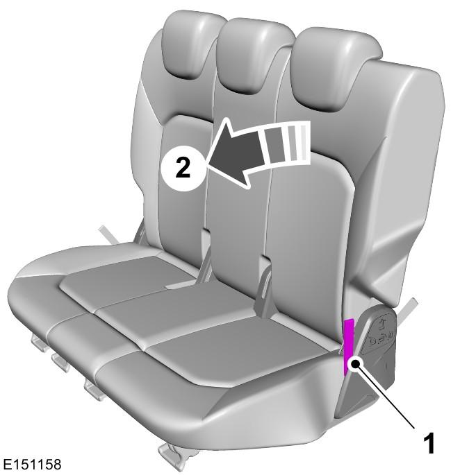 fold the rear seat cushion forward before folding