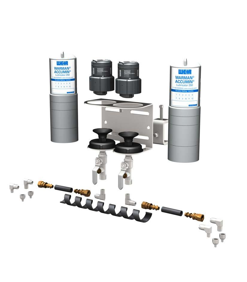 Versatile and easy to use lubricator installation kits provide protection in harsh operating conditions. A range of installation kits is available.