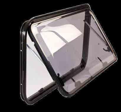 ODYSSEY PREMIUM WINDOWS ODYSSEY PREMIUM 4 RADIUS CORNER WINDOWS The Camec Odyssey Premium window features an Odyssey acrylic panel in a double glazed form, with handle and locks with 3 positions -