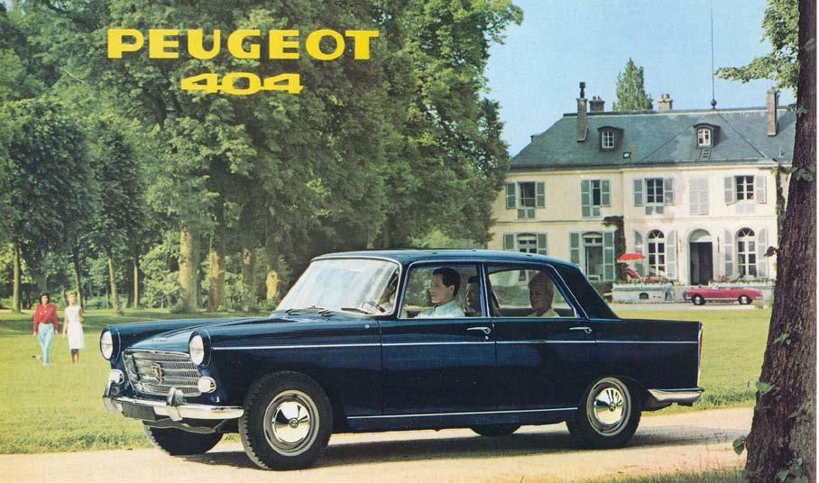 The Peugeot 404 (1963-70) was another international hit.