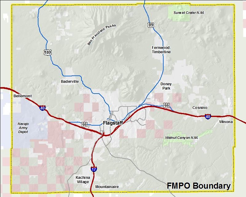 GEOGRAPHIC AREA Figure 1 illustrates boundaries for the Flagstaff Metropolitan Planning Organization.