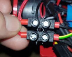 right side of the servo connector.