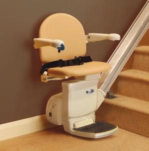 Handicare Simplicity + For those requiring powered options, the Simplicity + is a stylish solution to overcome the challenges of climbing straight stairs.