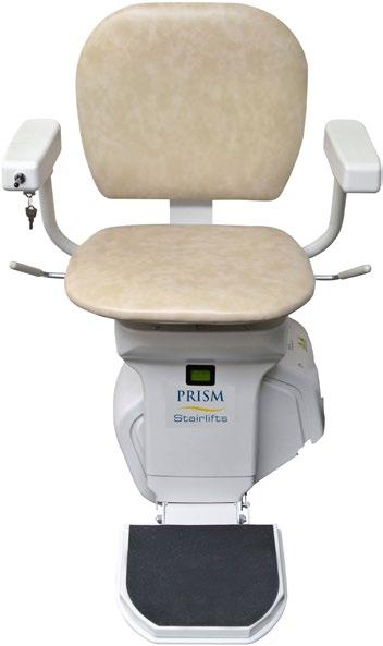 Horizon Standard The Prism Horizon Standard Stairlift delivers all the essential comfort and safety features you need in a neat, slimline package.