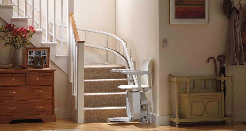 CUSTOM RAIL Staircases come in all shapes and sizes so a one-size-fits all stairlift