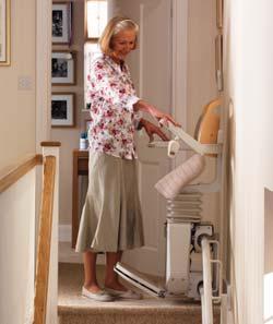 Safety edges Safety sensors around the base automatically detect obstructions on your stairs and bring your Sadler stairlift to a