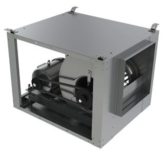 Accessories Intake Weather Hood Filter Box Isolators (Hanging Spring Shown) Duct Blower Removable Side Panels (Standard) Inlet Screen Bottom Horizontal Discharge (Standard) Backdraft Dampers