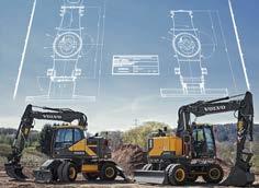 performance. Versatility Volvo offers different types of undercarriage from a 15.2 tonne welded undercarriage with a radial blade and EW140 class drivetrain, up to a 17.