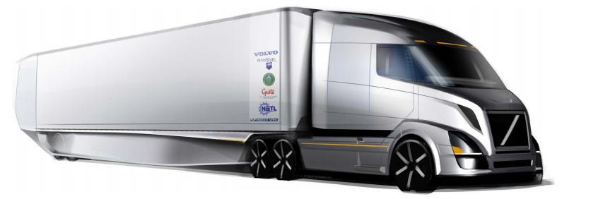 The VOLVO Efficiency Vehicle Super Truck Improve Freight Efficiency by 50%