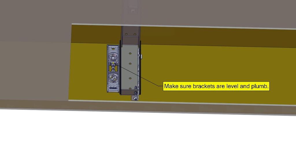 Verify ceiling pocket is LEVEL and constructed to the requirements below. 7.