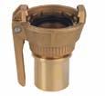 TW COUPLINGS A.4 TYPE MKST: FEMALE PART WITH LOCKING LEVER AND SMOOTH HOSE SHANK ND Inch Material For hose Weight/pc Reference mm 50 2" Brass 50 1.20 MKST050 80 3" Brass 75 2.