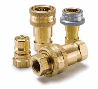 Hydraulic Quick Couplings General Purpose 60 Series (Steam) ISO 724, Series B Manual sleeve, EP seal 60 Series Steam couplings are brass with stainless steel locking balls and ethylene propylene