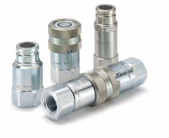 Hydraulic Quick Couplings Non-Spill FF/FC Series HTMA (3/8 size) Push to connect/sleeve lock FF Series couplings eliminate spillage and air inclusion when connecting and disconnecting.
