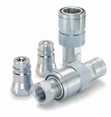 Hydraulic Quick Couplings Connect Under Pressure 8200 Series Push/Pull/Breakaway Sleeve Accepts ISO 5675 nipples Parker s 8200 Series unique valve design allows connection while either or both the