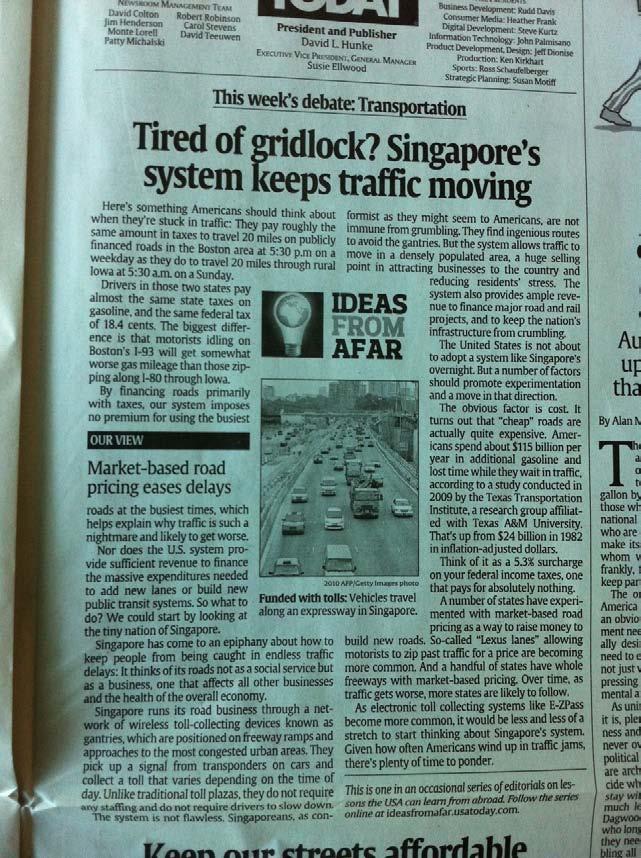 Singapore Recognized the issue of congestion and pollution in the early 70s!
