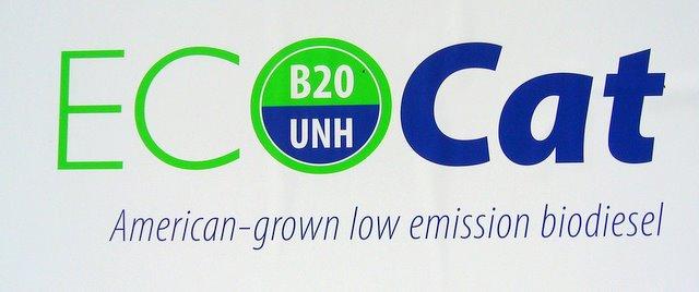 UNH Clean Fleet Programs Eco-Cat alternative fuel B20 Biodiesel transition CNG for on-campus