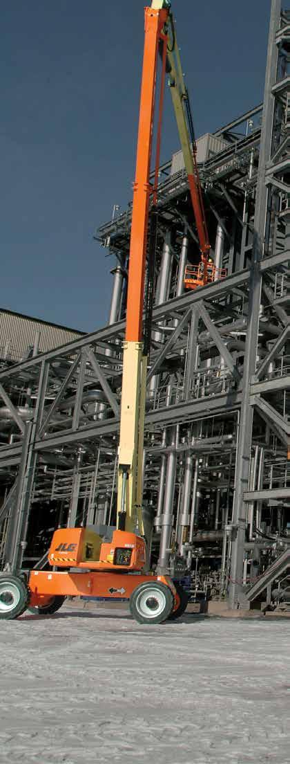 JLG ULTRA BOOMS REACHING OUT Steel mills and chemical plants, airports, convention centers, shipyards and heavy