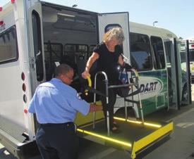 Your mobility device must not be of a size that would block an aisle or be too large to fully enter the vehicle.