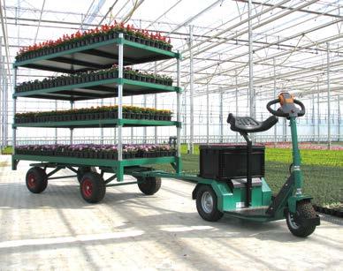 Its compact build makes it very easy to manoeuvre, so that you can move your carts among obstacles without any problem. It is also very suitable as a personal means of transport.