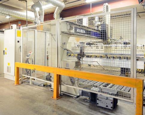 feeder/stacker s/n SI00113/0; 20 X 50 power roller conveyor; PLC integration; controls; transformers, safety