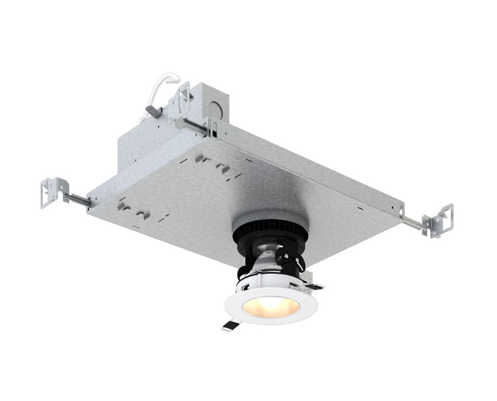 Specification Sheet / Recessed Downlight / L402NI L402NI (adjustable) Shown with white finish(w) round(r) trim and silver specular reflector(s) Type: Project: Application IP rating 54 Mounting
