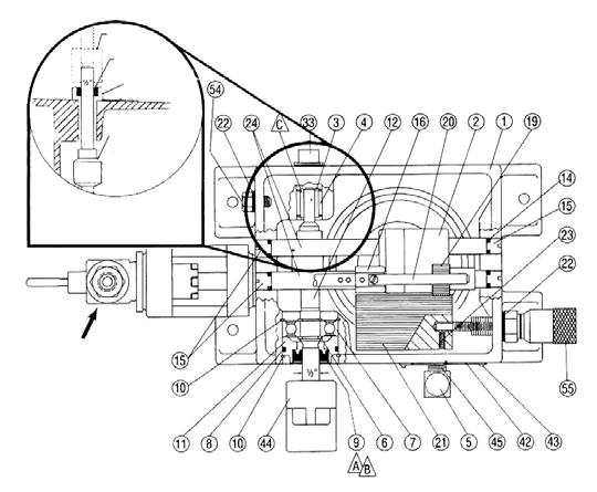 GEAR BOX ASSEMBLY Thru-Shaft Detail. This arrangement is furnished when a common motor is used to drive more than one gear box assembly for applications requiring more than 2 pumps heads.