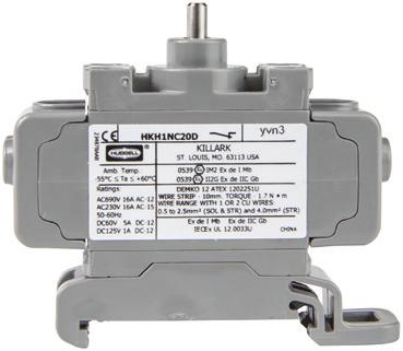 O./ (13&14) HKH1NC20D HKH1NC20P HKH1NO20D HKH1NO20P Applications Standard controls station assembles are supplied with electrical devices mounted to a din rail inside the box portion of the control