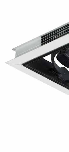Lyteframe Recessed - Reflector Series Built in aluminium reflectors to dissipate heat and light forward AR111 dimmable using remote dimming Built in anti-glare mechanism Easy lamp installation and