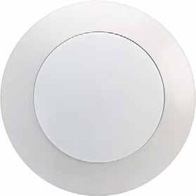 Cassini Radius Halo backlight IP65 fitting resistant to dust and water jet ingress Tamper resistant locking feature Ceiling or wall mounted Integral emergency options suitable for use on defined